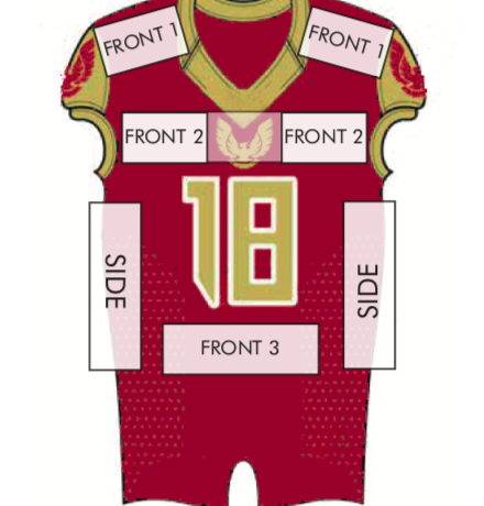 Football Trikot von vorne